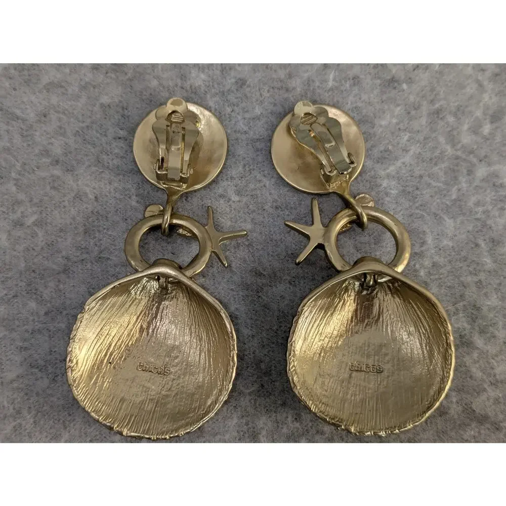 Chicos clip gold tone